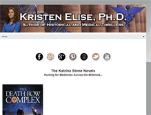 Tablet Screenshot of kristenelisephd.com